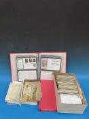 A suitcase of loose stamps,