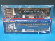 Two Corgi 1:50 scale diecast model lorries,