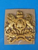 A Victorian officer's gilt helmet plate for the Royal Engineers