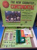Subbuteo 'Continental' floodlit edition football set with three additional items (all in original