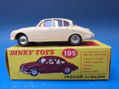 Dinky Toys diecast model Jaguar 3.4 saloon, 195, in original box.
