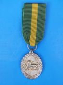 A Rhodesian posthumous Territorial Medal awarded to Maj D.