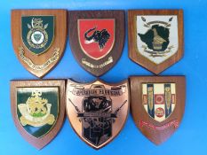 Six Rhodesian military plaques including British Military Advisory and Training Team Zimbabwe,
