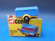 Corgi Toys diecast model Pennyburn workman's trailer, 109, in original box.