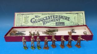 Britains lead British Soldiers Gloucestershire Regiment,