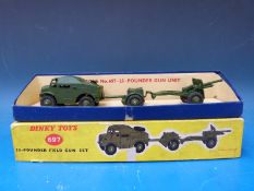 Dinky Toys diecast model 25-Pounder field gun set, 697,