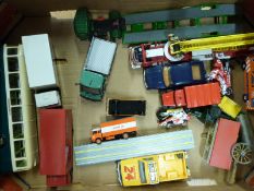 A collection of various loose diecast model vehicles
