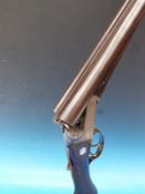 A Duerden 12 bore side by side shotgun, serial number 19856.