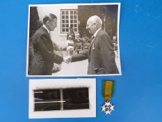 A Rhodesian Legion of Merit Medal awarded to Percy Saxby Newman (unnamed) with photograph and