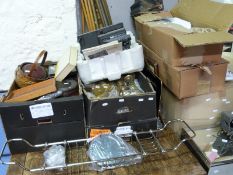 A large quantity of curtain pole ends,