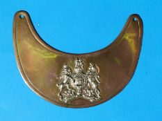 A third version Rhodesian Chief's gorget with Royal Coat of Arms circa 1928