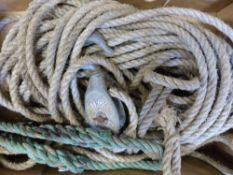 A vintage block and tackle