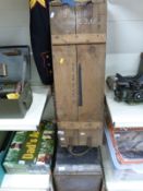 A quantity of mainly WW2 collectables to include gas masks, mess tins, black out hand lamp,