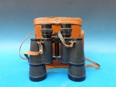 A cased pair of Otto Fischer 7x50 binoculars