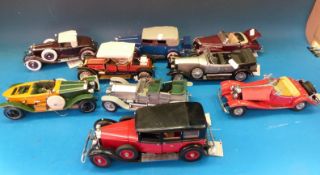 A collection of Franklin Mint model motor cars