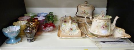 A quantity of ceramics to include Maling desert dishes