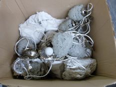 A large quantity of light fittings styled as bunches of grapes