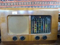 A Mullard bakelite radio and a Pye Cambridge