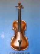 A mid to late 19thC HOPF German cased violin,