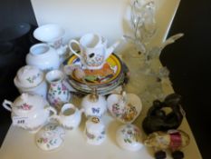 A collection of Aynsley ceramics together with various Wedgwood,