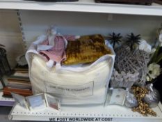 A collection of various photograph frames including leather, suede and glass,