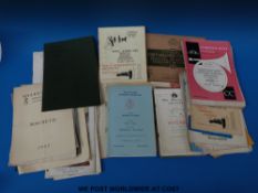 A quantity of concert and similar programmes,