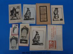 A quantity of ephemera to include Claude Lovat Fraser / Flying Fame circa early 20thC headed paper,