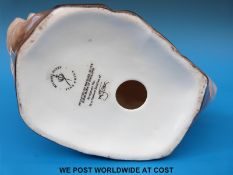 A Michael Sutty Pottery figure of Napoleon Bonaparte on horse back (23cm tall)