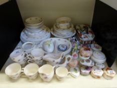 A part tea set of Bristol china,