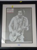 A framed picture of Pete Townshend (19