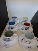 A Susie Cooper coffee set decorated with fruit