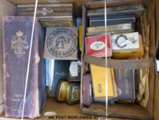 An Imperial stamp album (foreign countries) and various tins of stamps and sundries