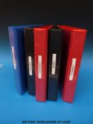 Four ring binders of Channel Island stamps including Alderney postal strike overprints and Scottish