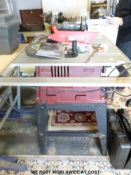 A Rexon BT2500A tablesaw together with Nutool bench grinder with spare discs and instruction manual,