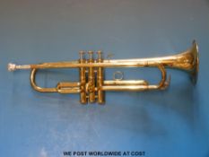 A cased trumpet by Amati Virarlice, reg.no.