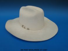A Stetson hat by MHT (Master Hatters Texas) 3 X beaver blend,