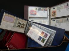 Seven GB First Day Cover albums,