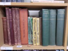 A collection of dog related titles including volumes of 'Kennel Gazette' dating between 1885-1940,