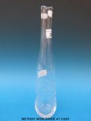 An Orrefors glass bottle vase signed to the base and numbered 3453/1
