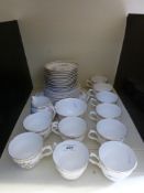 A Royal Grafton tea set decorated with flowers