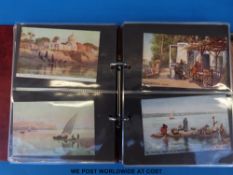 Two albums of mainly continental topographical postcards