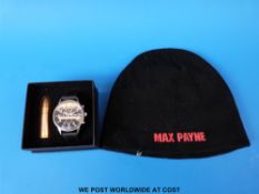 Max Payne boxed watch and USB set, Max Payne,