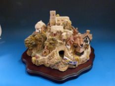 A very large limited edition Lilliput Lane 'St Peter's Cove' 2428/3000 in original box with