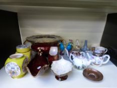 Carltonware Rouge Royale ginger jars,