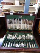 An eight place setting canteen of Elkington cutlery