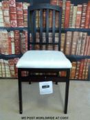 A set of six Scotts of Stow folding dining chairs (new and in original boxes)