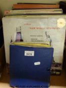 Over 100x records comprising about 40x Pop/Rock/Soul LPs, 30x Classical LPs and 30x singles.