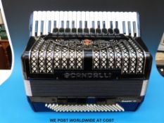 A 120 bass Scandalli 'Super VI' piano accordion in black finish,