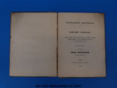 Percy Bysshe Shelley under the pseudonym John Fitzvictor 'The Posthumous Fragments of Margaret