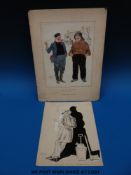 Helen McKie (1889-1957) pen and ink drawing 'No Further Use for Firewatchers' together with a